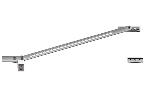 Speciale openingsbegrenzer met afsluitbare aanslag